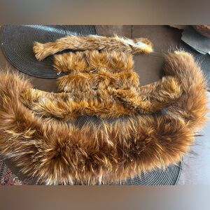 Real Vintage Fur Cuffs & Collar